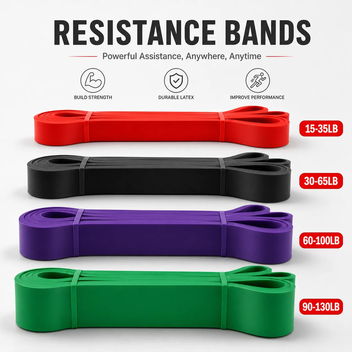 5-120lbs Fitness Resistance Band 