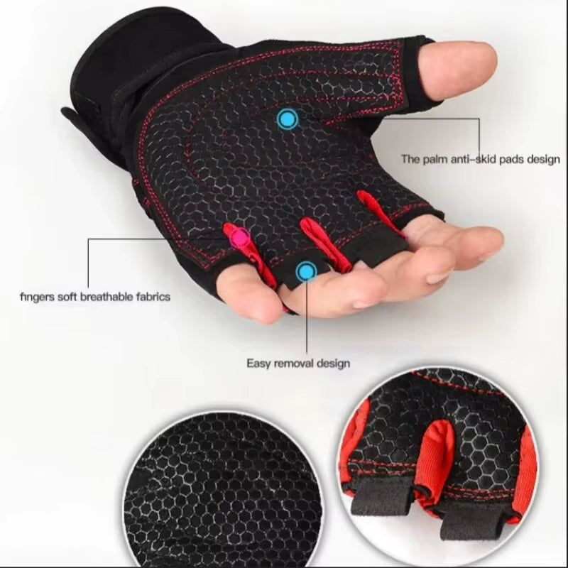 Half Finger Weight Lifting Gloves