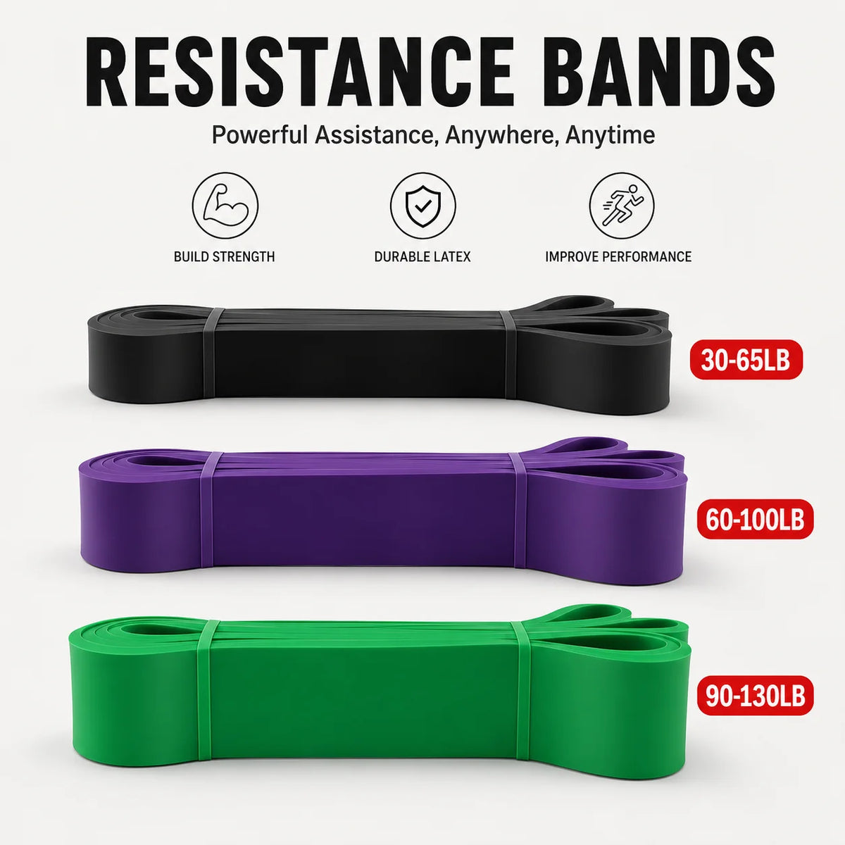 5-120lbs Fitness Resistance Band 
