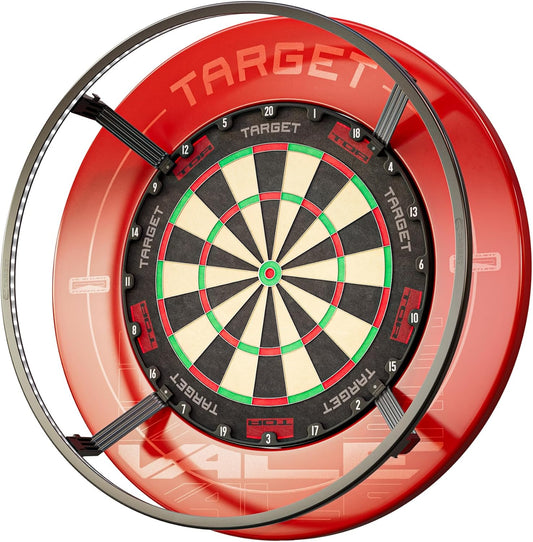 Corona Vision Dartboard White LED Lighting System - Black Frame 