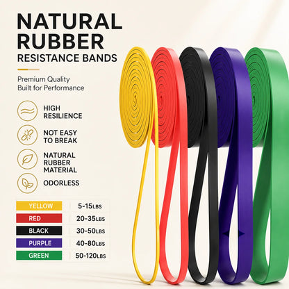 5-120lbs Fitness Resistance Band 