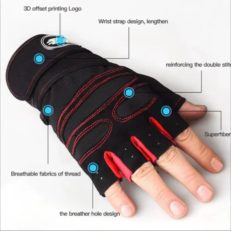 Half Finger Weight Lifting Gloves